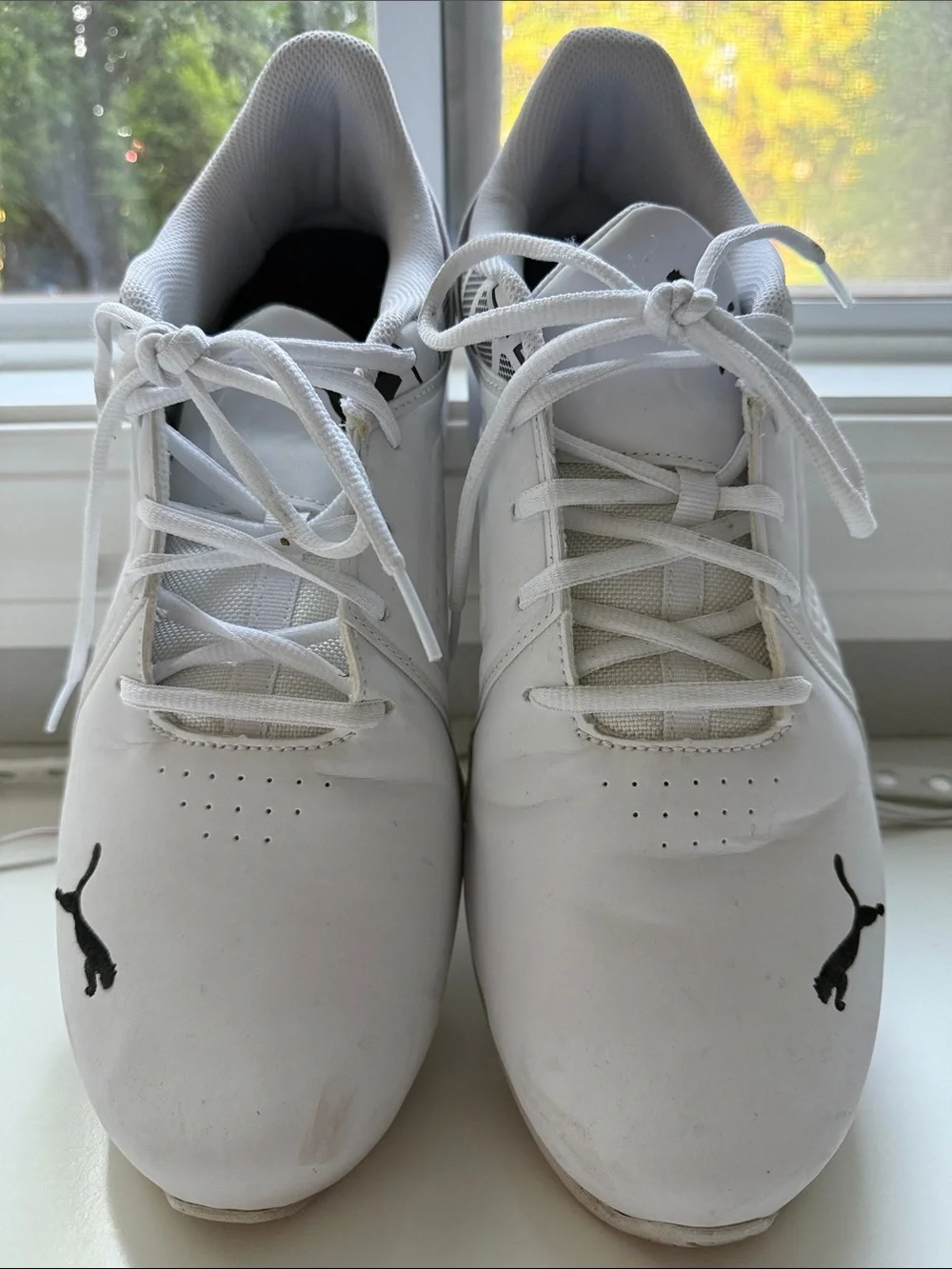 Puma White Men's Athletic Sneakers - Low-Profile Performance Sz 12